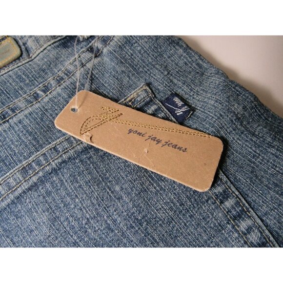 Boho Yoni Jay Denim Jeans Beaded 38" Waist x 32" Bohemian Bell Bottoms - Picture 3 of 15